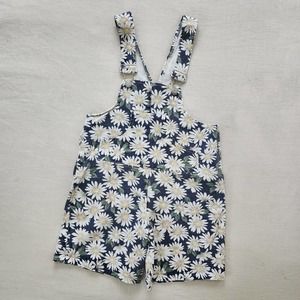 Vintage Daisy Denim Shortalls kids 7/8